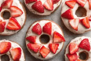 Strawberry Cream Cheese Donuts