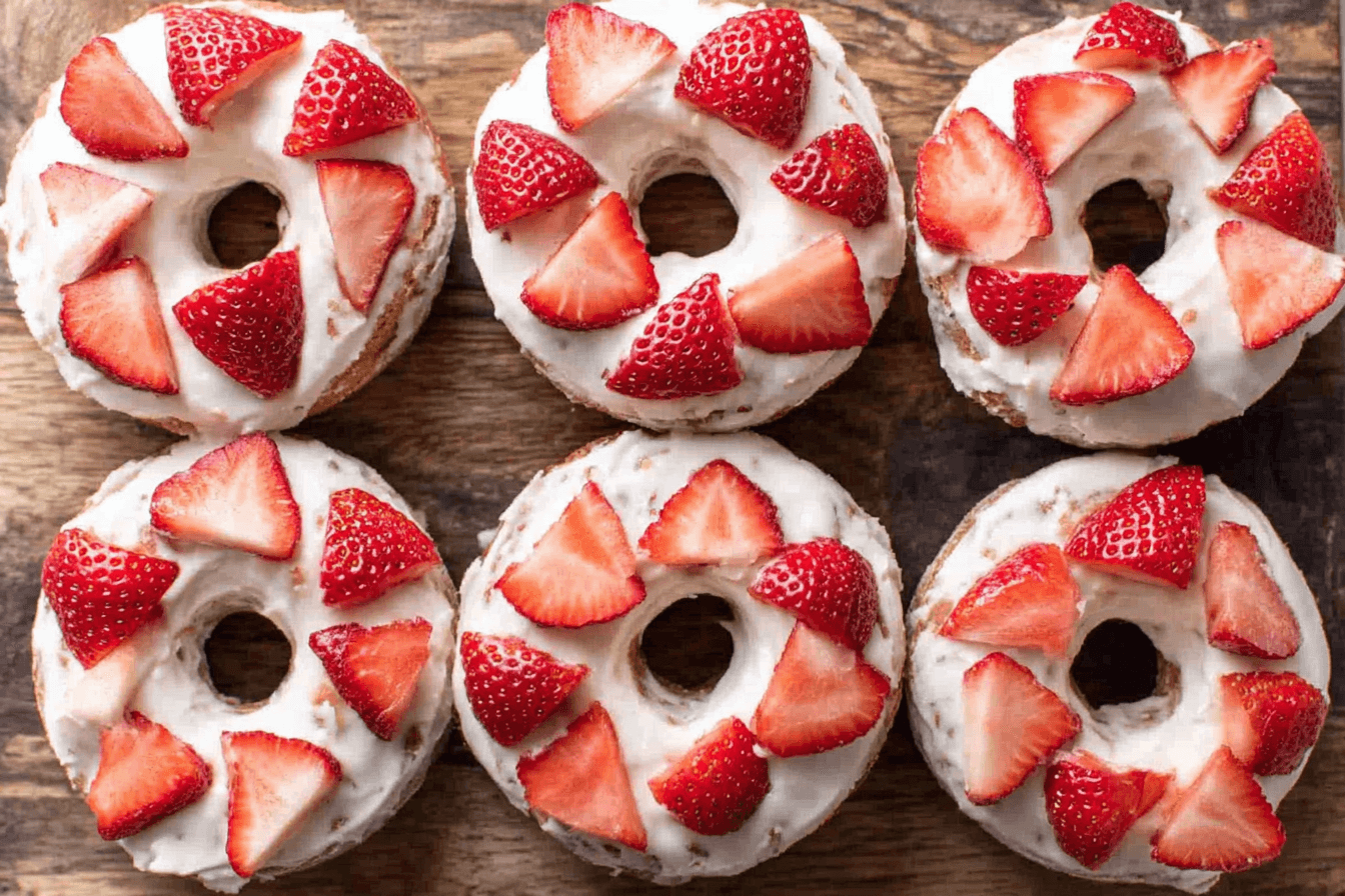 Strawberry Cream Cheese Donuts Recipe