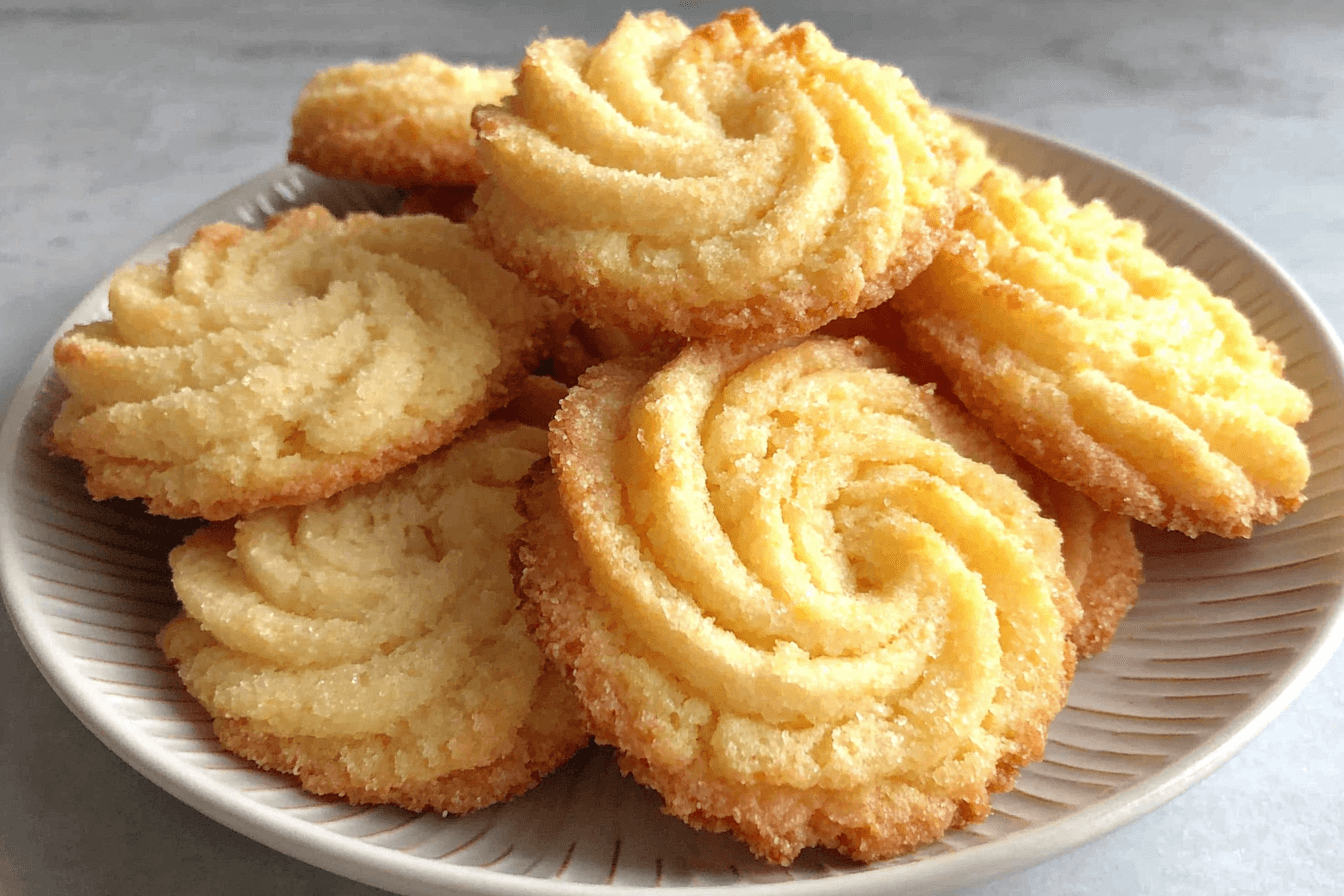 3-Ingredient Butter Cookies Recipe