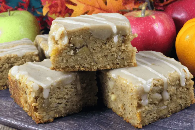 Apple Cinnamon Brownies with Maple Glaze Recipe