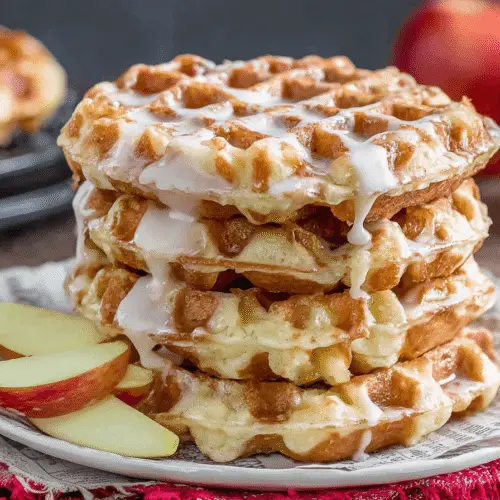 Apple Fritter Waffle Donuts Recipe