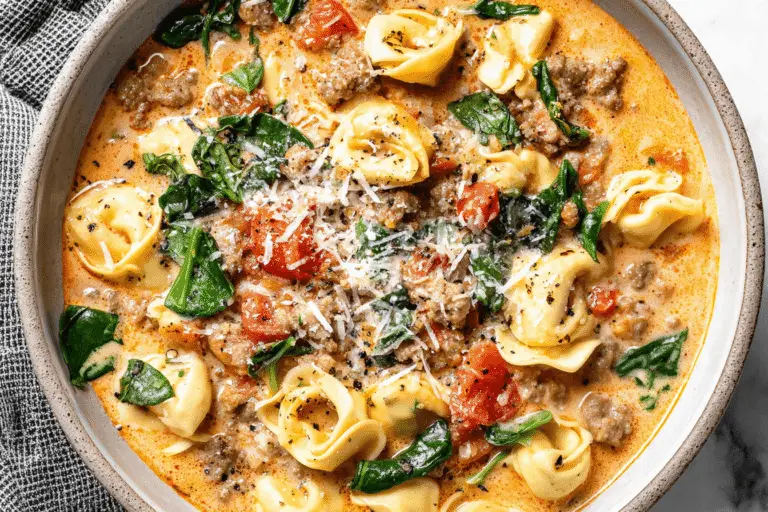 Autumn Tortellini Soup With Sausage Recipe