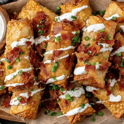 Bacon Jalapeno Popper Egg Rolls Recipe