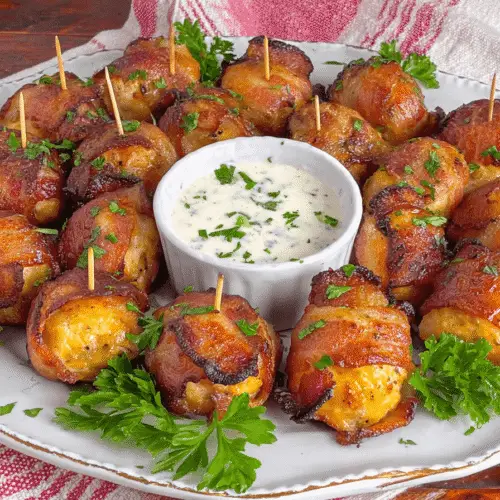 Bacon-Wrapped Chicken Cheese Bombs Recipe