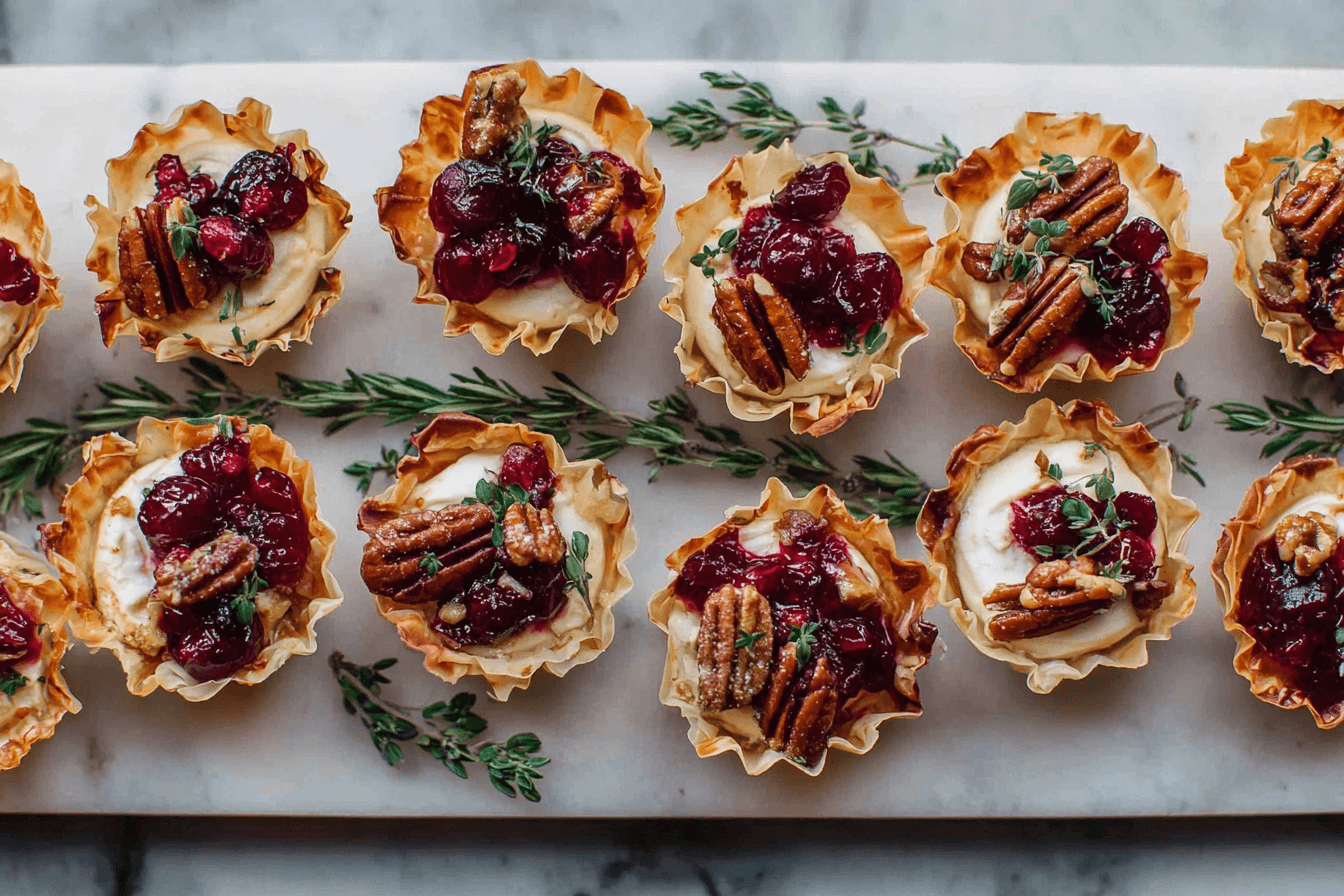 Baked Brie Cranberry Bites Recipe