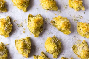 Baked Parmesan Artichoke Hearts