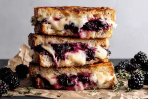 Blackberry Brie Grilled Cheese Sandwich