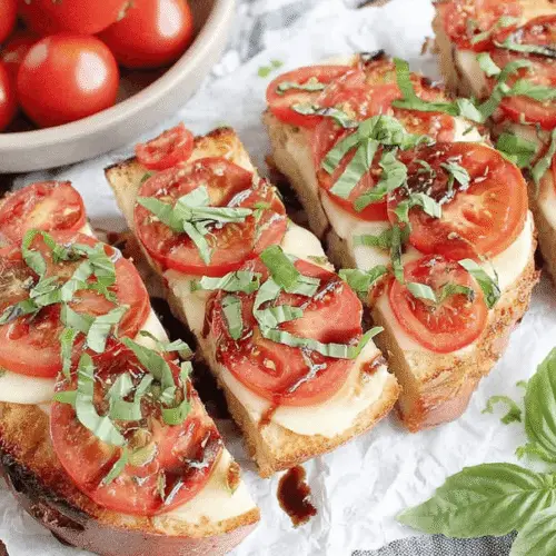 Caprese Garlic Bread Recipe