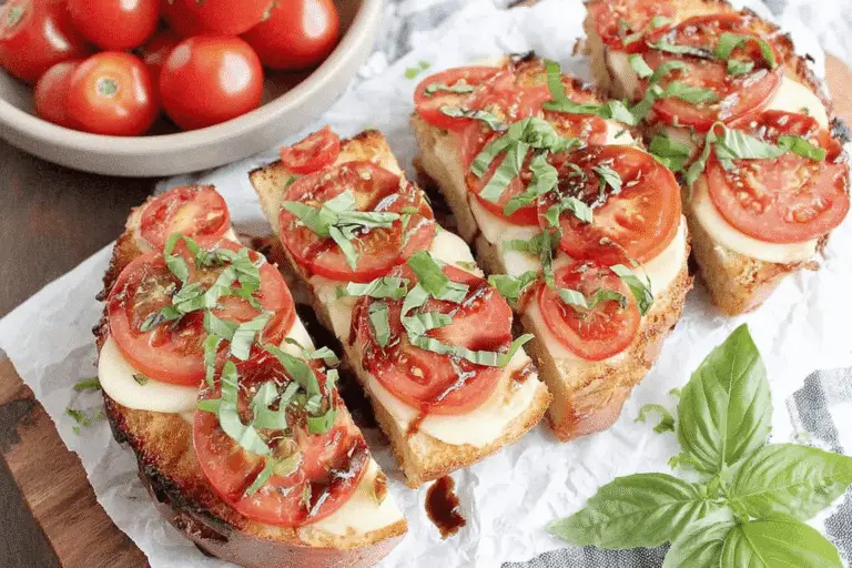 Caprese Garlic Bread Recipe