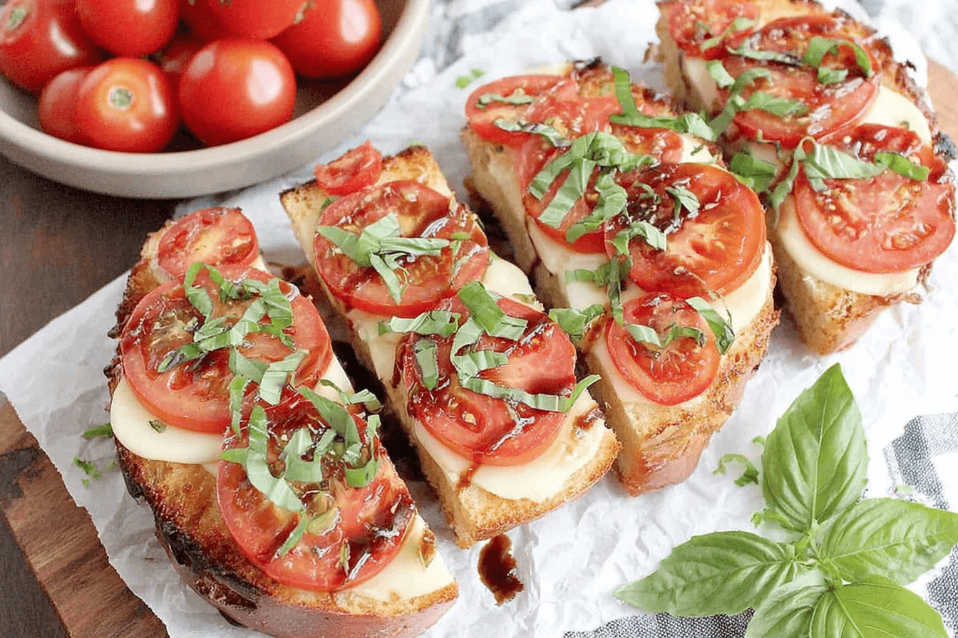 Caprese Garlic Bread Recipe