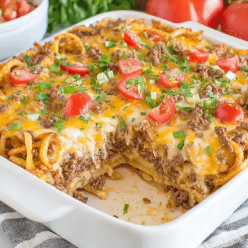 Cheeseburger And French Fry Casserole Recipe