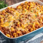 Cheesy Beef Macaroni Casserole Recipe