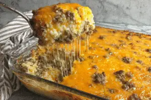 Cheesy Beef and Rice Casserole