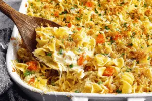 Cheesy Chicken Noodle Casserole