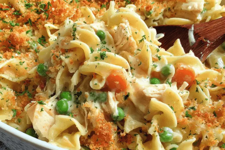 Cheesy Chicken Noodle Casserole Recipe