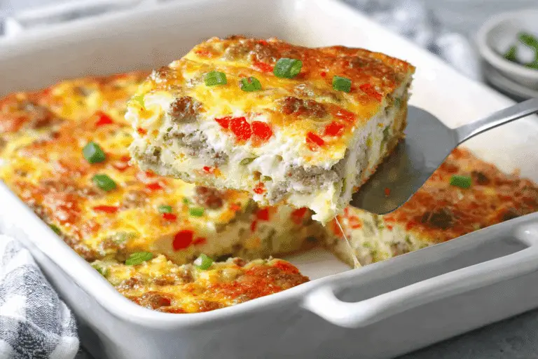 Cheesy Sausage Egg Casserole Recipe