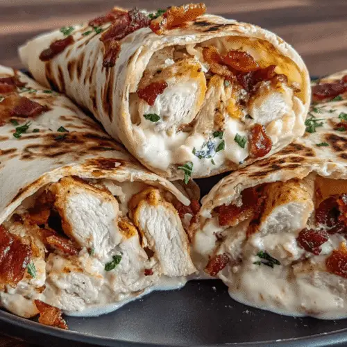 Chicken Bacon Alfredo Wraps Recipe