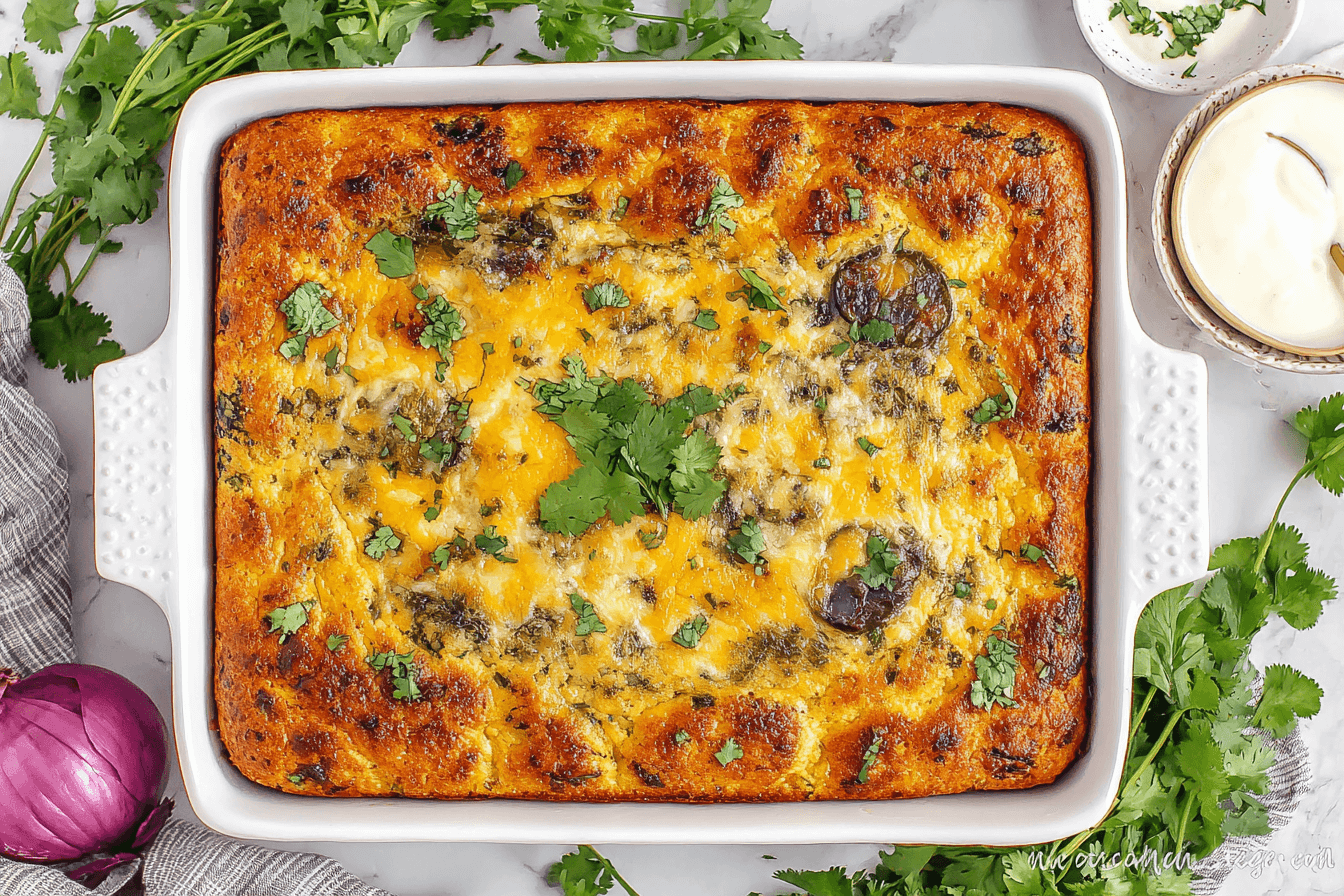 Chiles Rellenos Cornbread Recipe