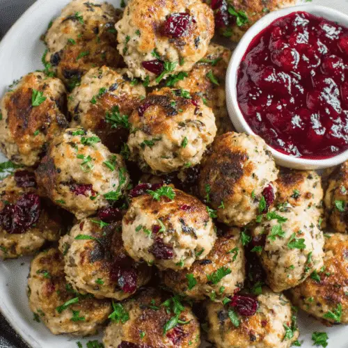 Cranberry Turkey Stuffing Balls Recipe