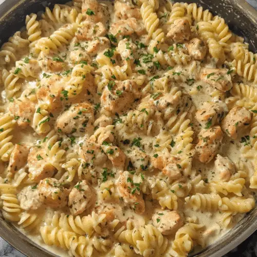 Creamy Chicken Pasta Skillet Recipe