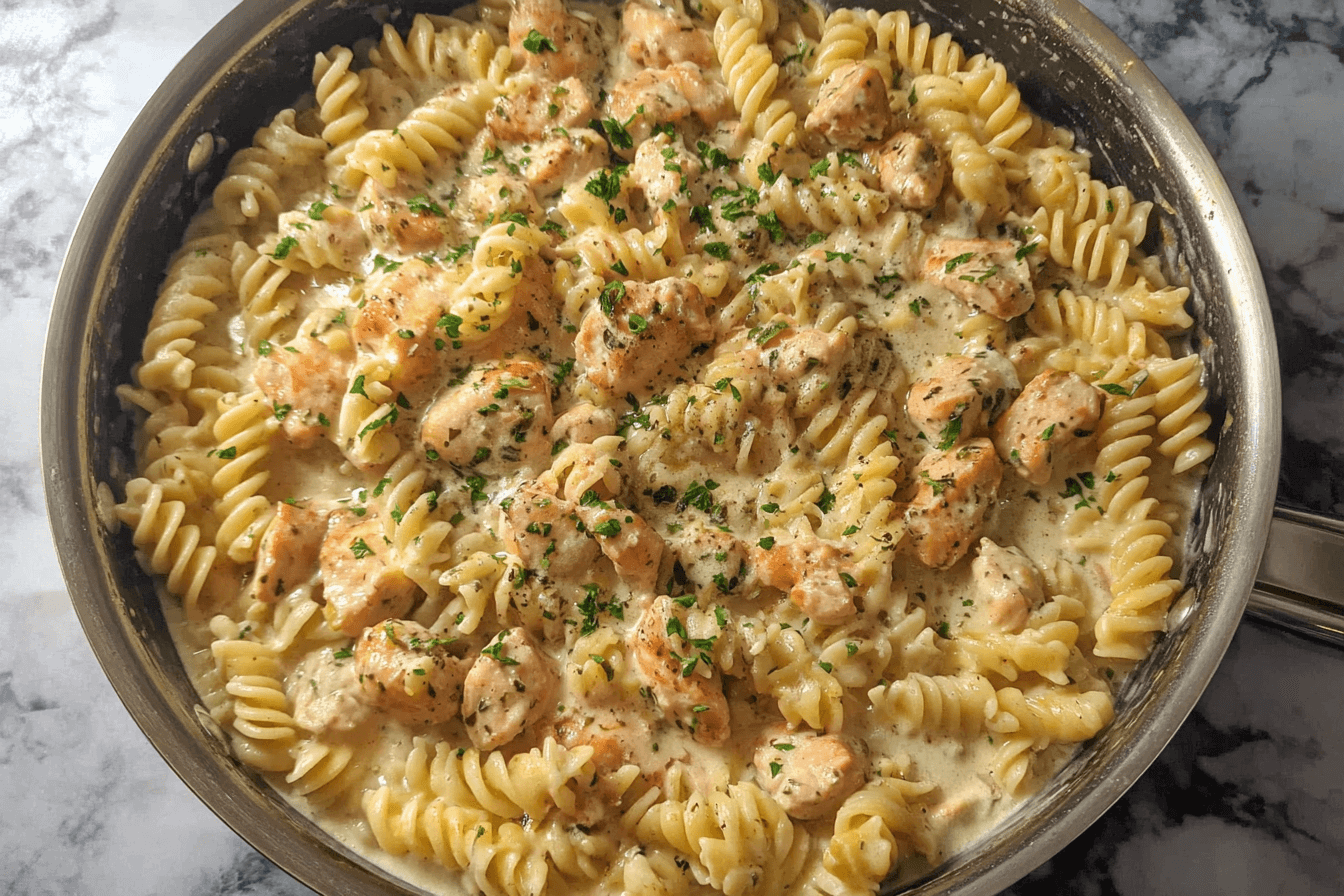 Creamy Chicken Pasta Skillet Recipe