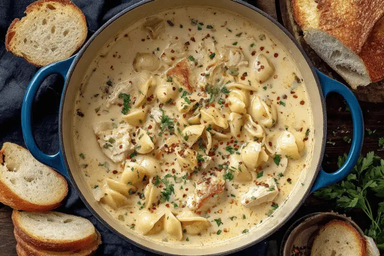 Creamy Chicken Pasta Soup Recipe