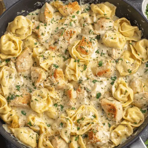 Creamy Chicken Tortellini Skillet Recipe