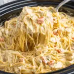 Creamy Crockpot Chicken Spaghetti Recipe