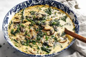 Creamy Rotisserie Chicken Mushroom Soup