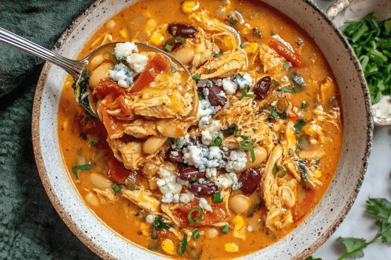 Crockpot Buffalo Chicken Chili Recipe