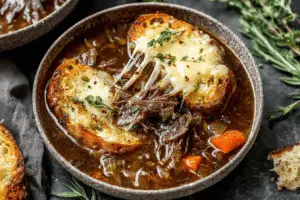 French Onion Beef Soup