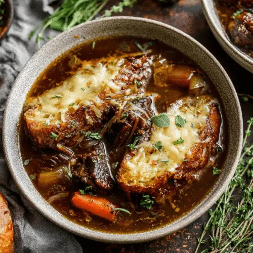 French Onion Beef Soup Recipe