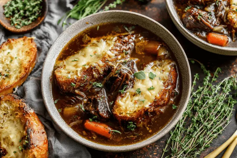 French Onion Beef Soup Recipe