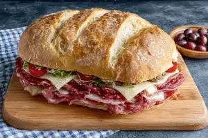 Giant Muffaletta Italian Sandwich
