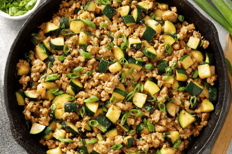 Ground Turkey Zucchini Skillet Recipe