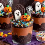 Halloween Graveyard Dirt Cups Recipe