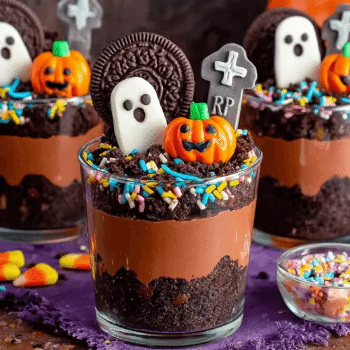 Halloween Graveyard Dirt Cups Recipe
