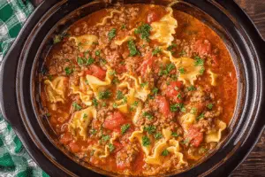 Hearty Slow Cooker Lasagna Soup