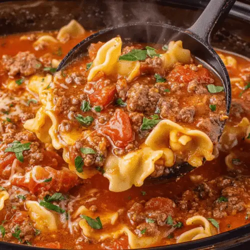 Hearty Slow Cooker Lasagna Soup Recipe