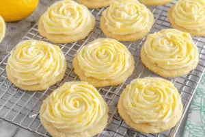 Lemon Sugar Cookies with Lemon Frosting