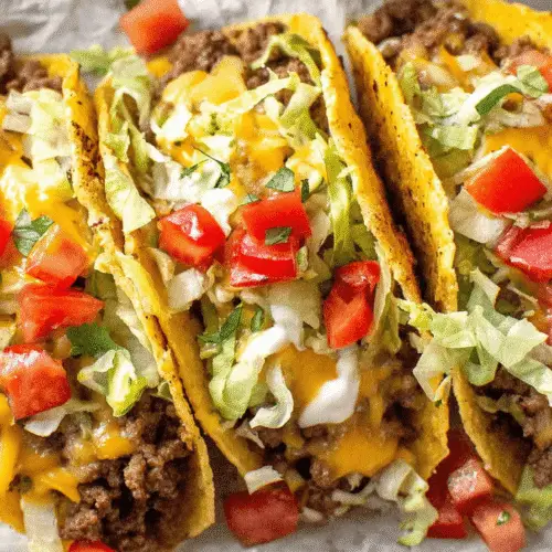 Loaded Taco Shells Recipe