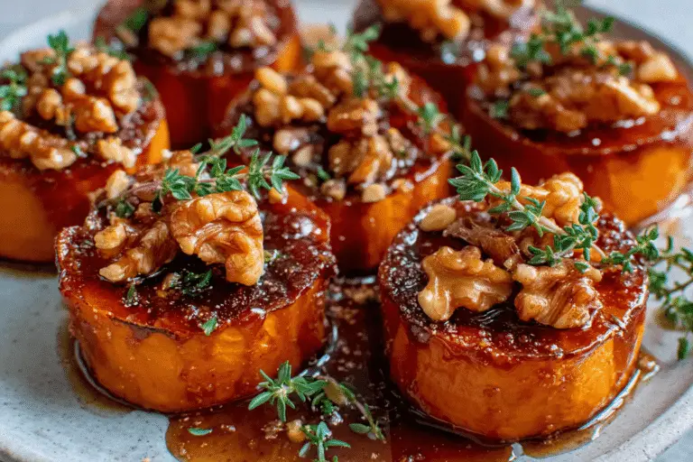 Maple Glazed Sweet Potatoes with Walnuts Recipe
