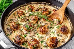Meatballs in Mushroom Sauce