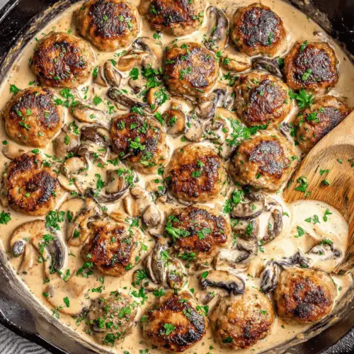 Meatballs in Mushroom Sauce Recipe