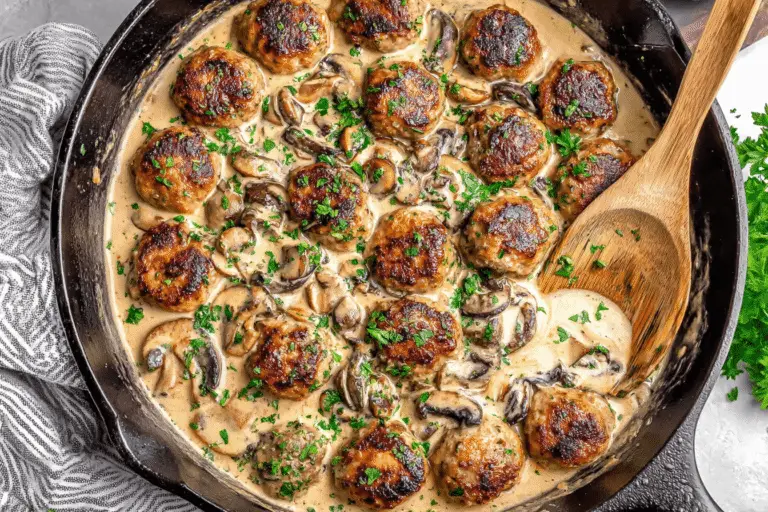 Meatballs in Mushroom Sauce Recipe