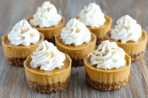 Mini Pumpkin Cheesecakes