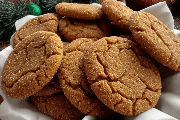 Mom’s Ginger Snaps Cookies Recipe