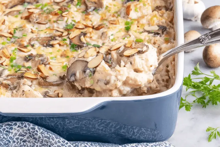Mushroom Gruyere Chicken And Rice Casserole Recipe