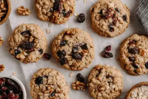 Oatmeal Cranberry Walnut Cookies