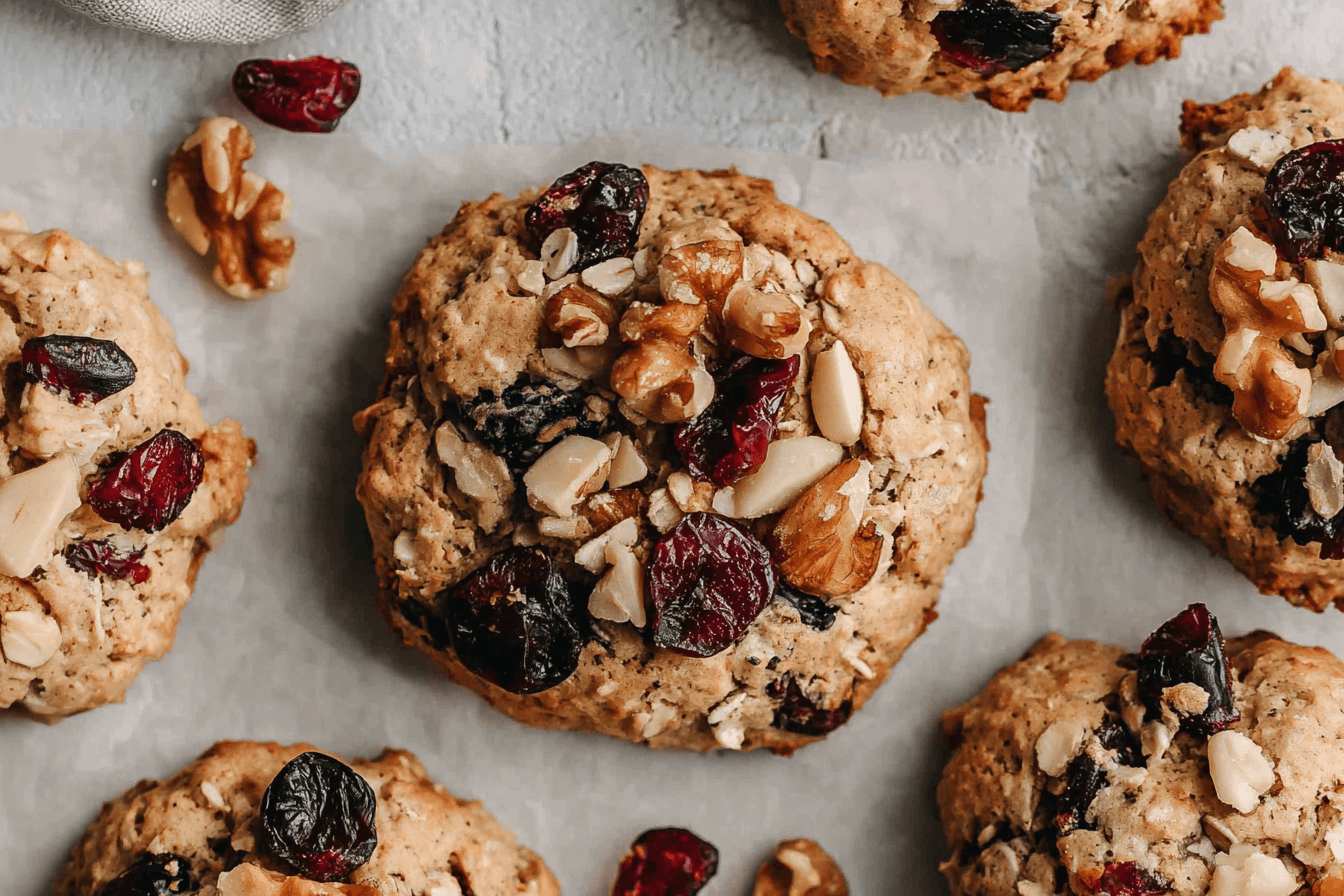 Oatmeal Cranberry Walnut Cookies Recipe